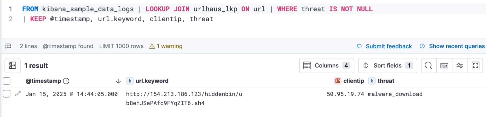 download list of malicious urls