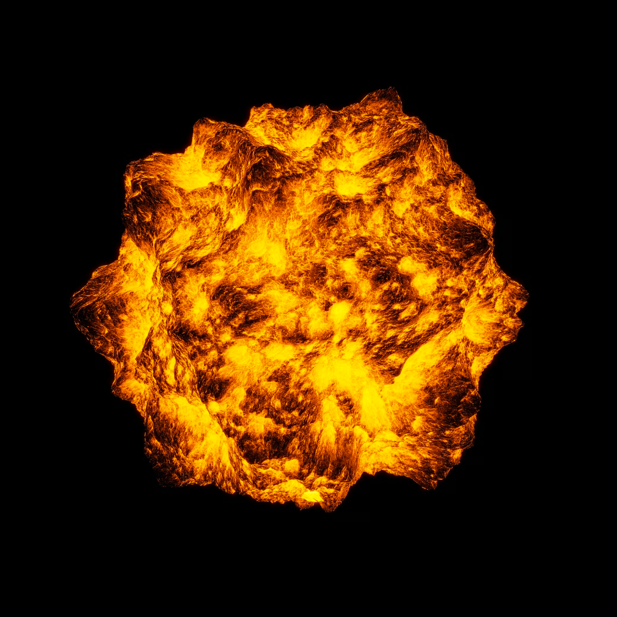 A fiery explosion