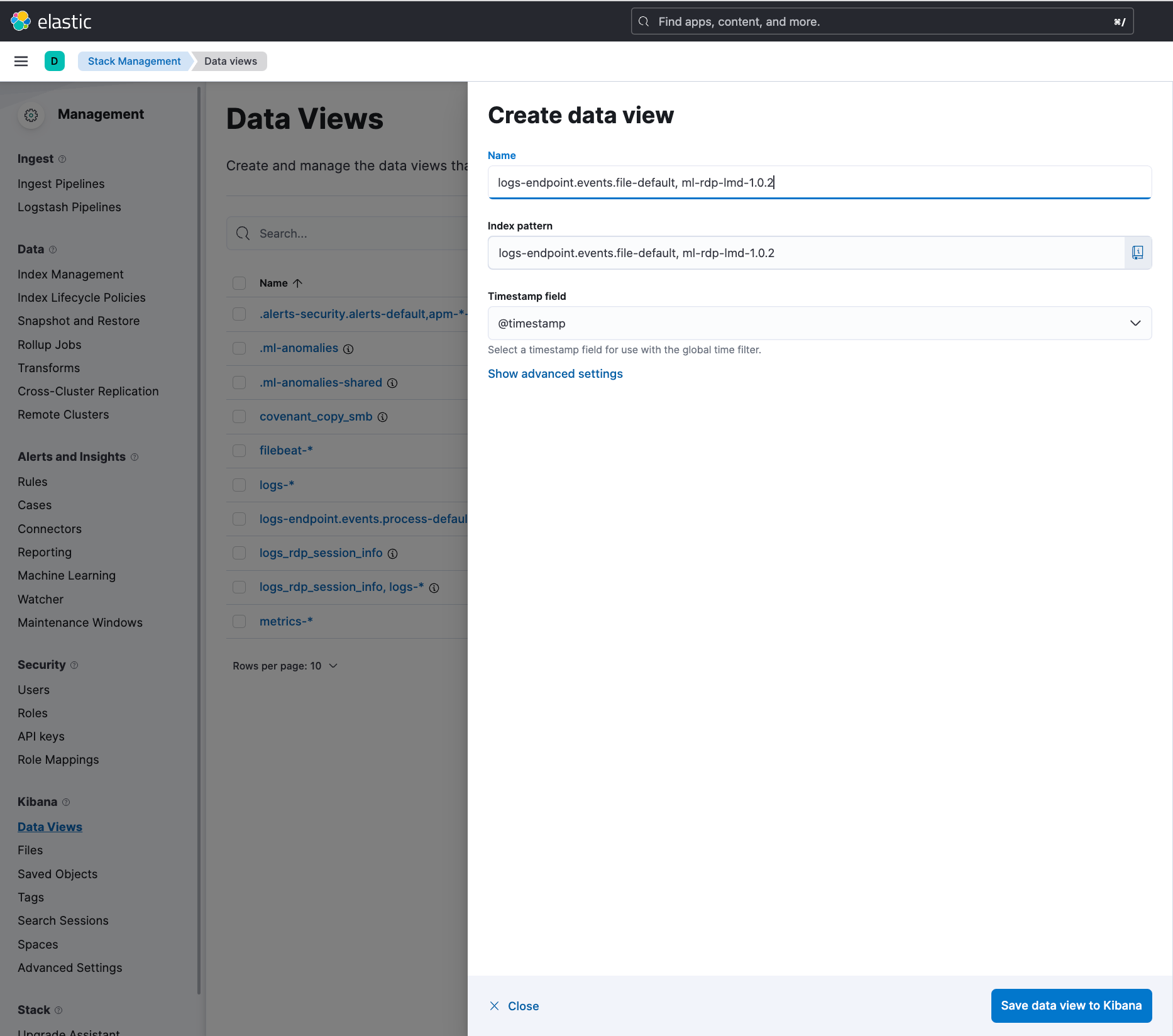 custom data view