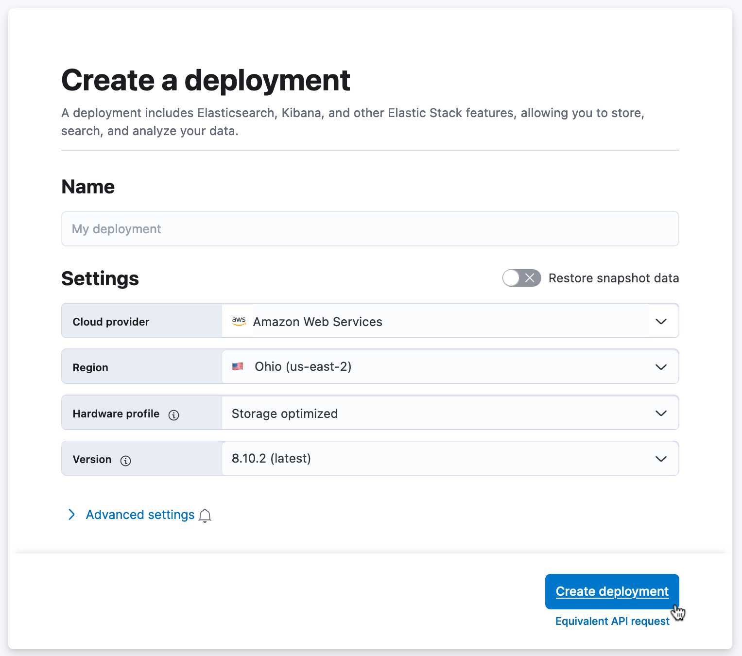 1 create deployment