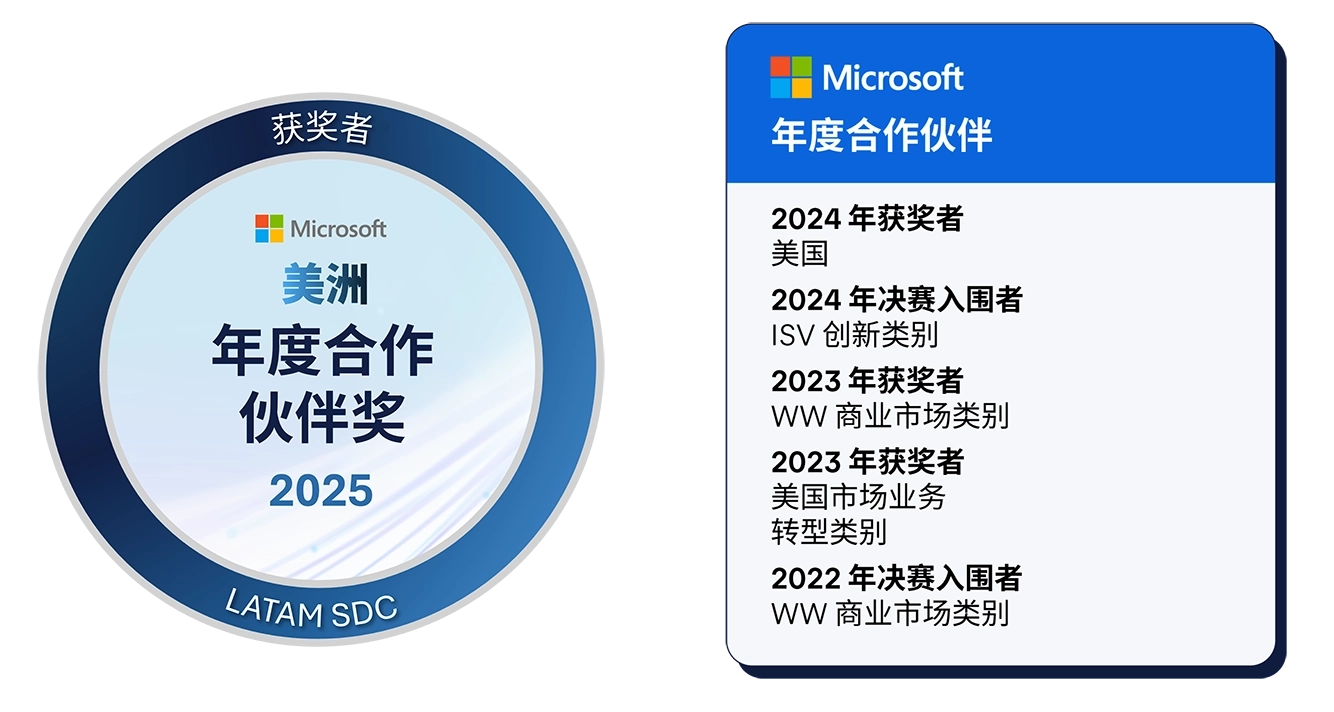 Microsoft 2025 年度合作伙伴
