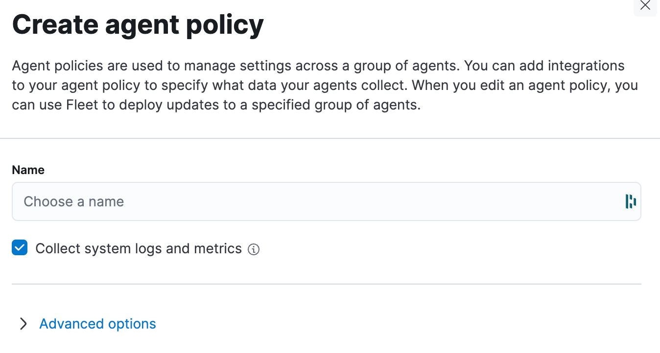 create agent policy
