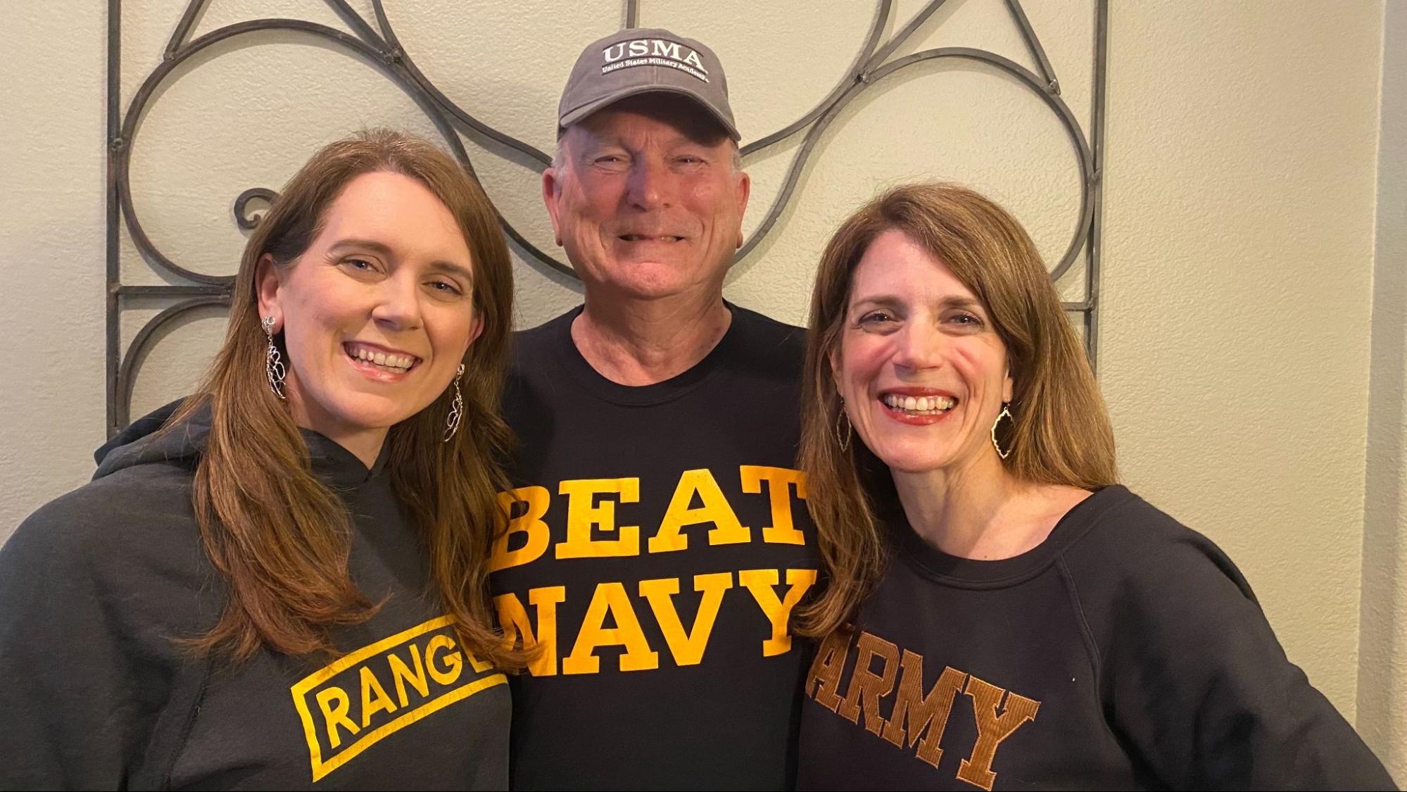 Elasticians and sisters Ryan Anson and Hilary with their father, Charles Campbell (Vietnam Veteran - Army)