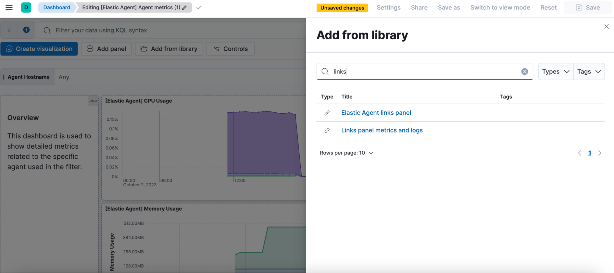 12 - add from library dashboard