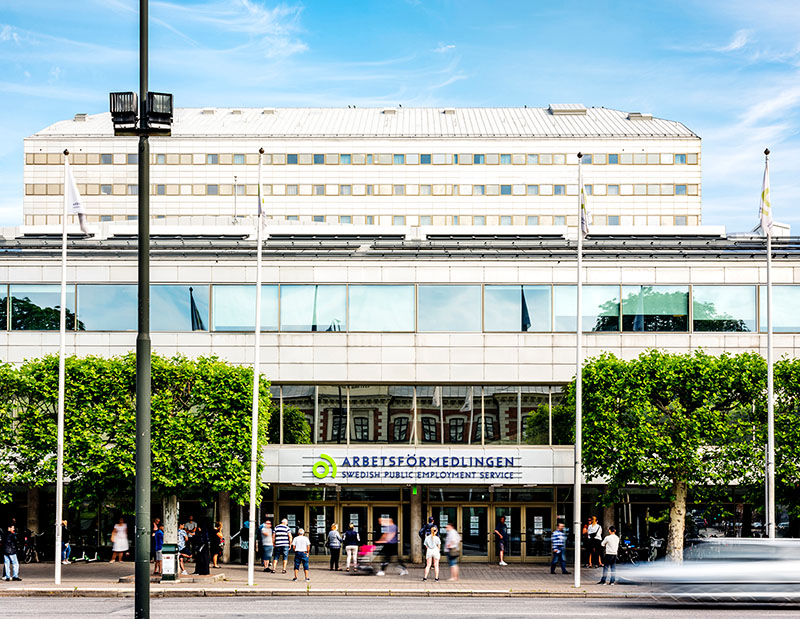 Arbetsförmedlingen local office in Malmö, Sweden