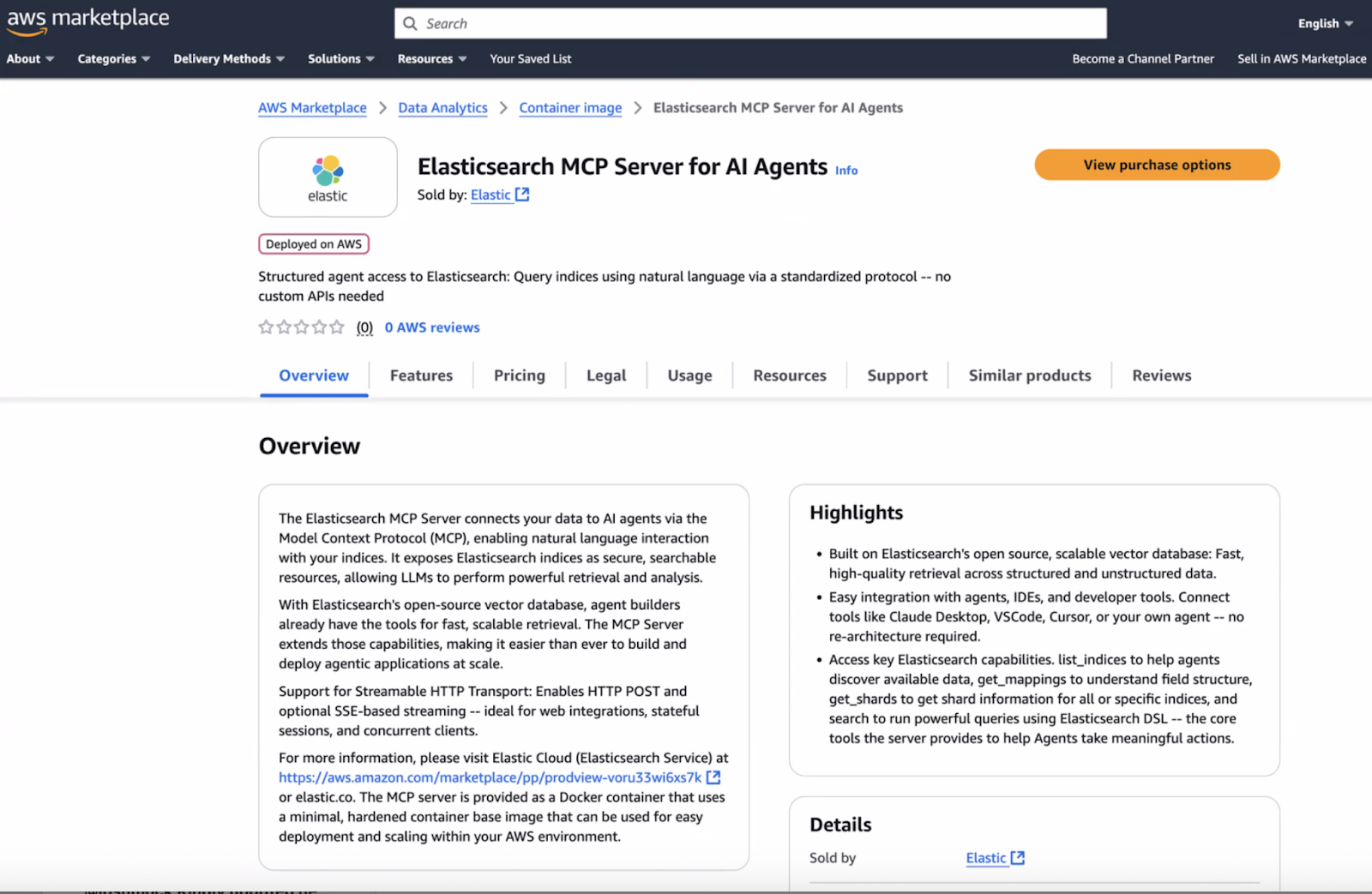 elasticsearch mcp server for ai agents