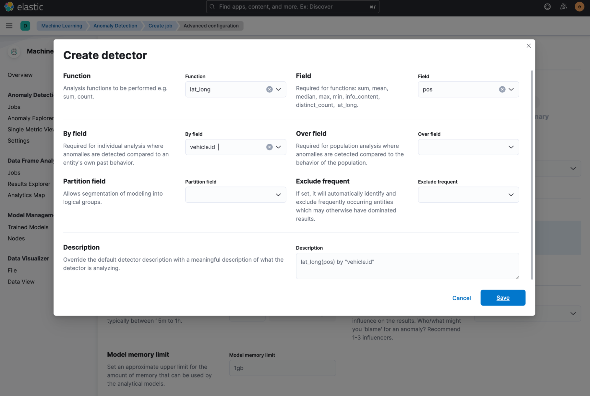 create anomaly detection jobs API.