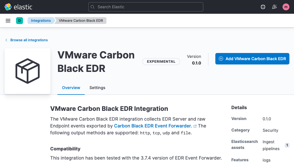 Carbon Black EDR integration