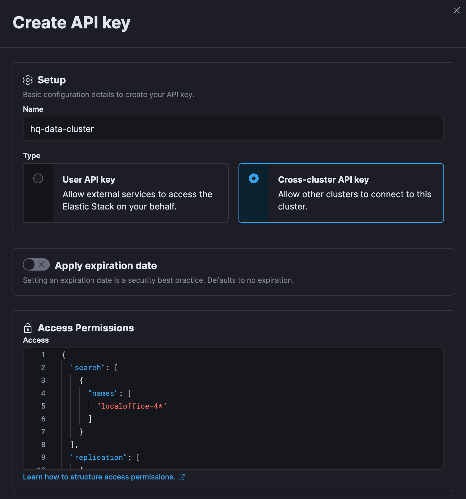 2 - create API key