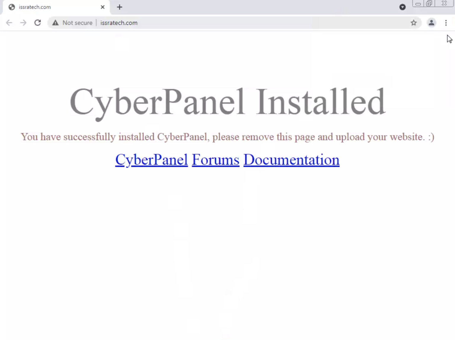 Issratech landing page