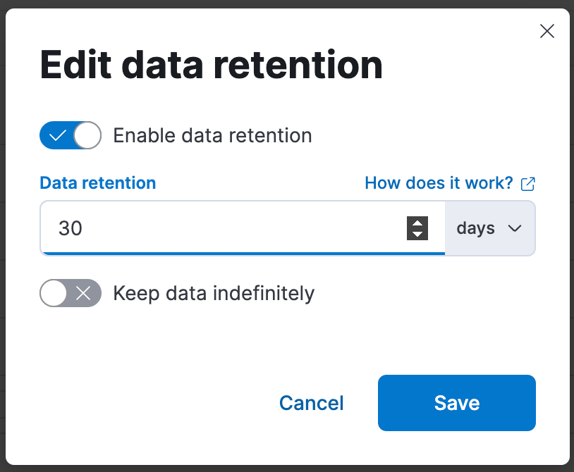 4 - edit data retention