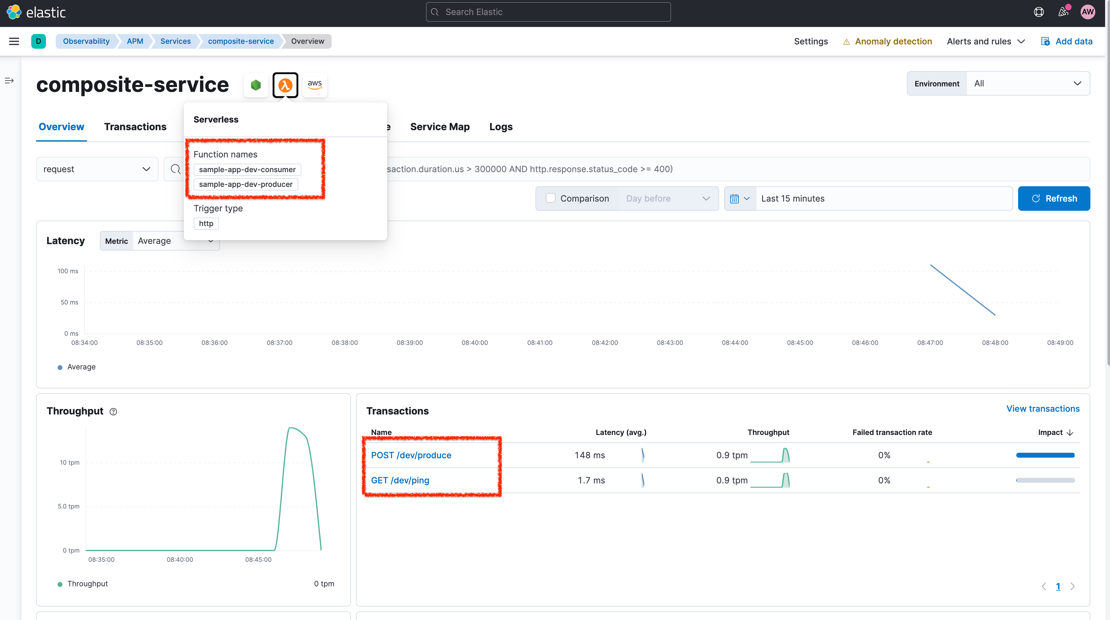 Get visibility into AWS Lambda serverless functions with Elastic