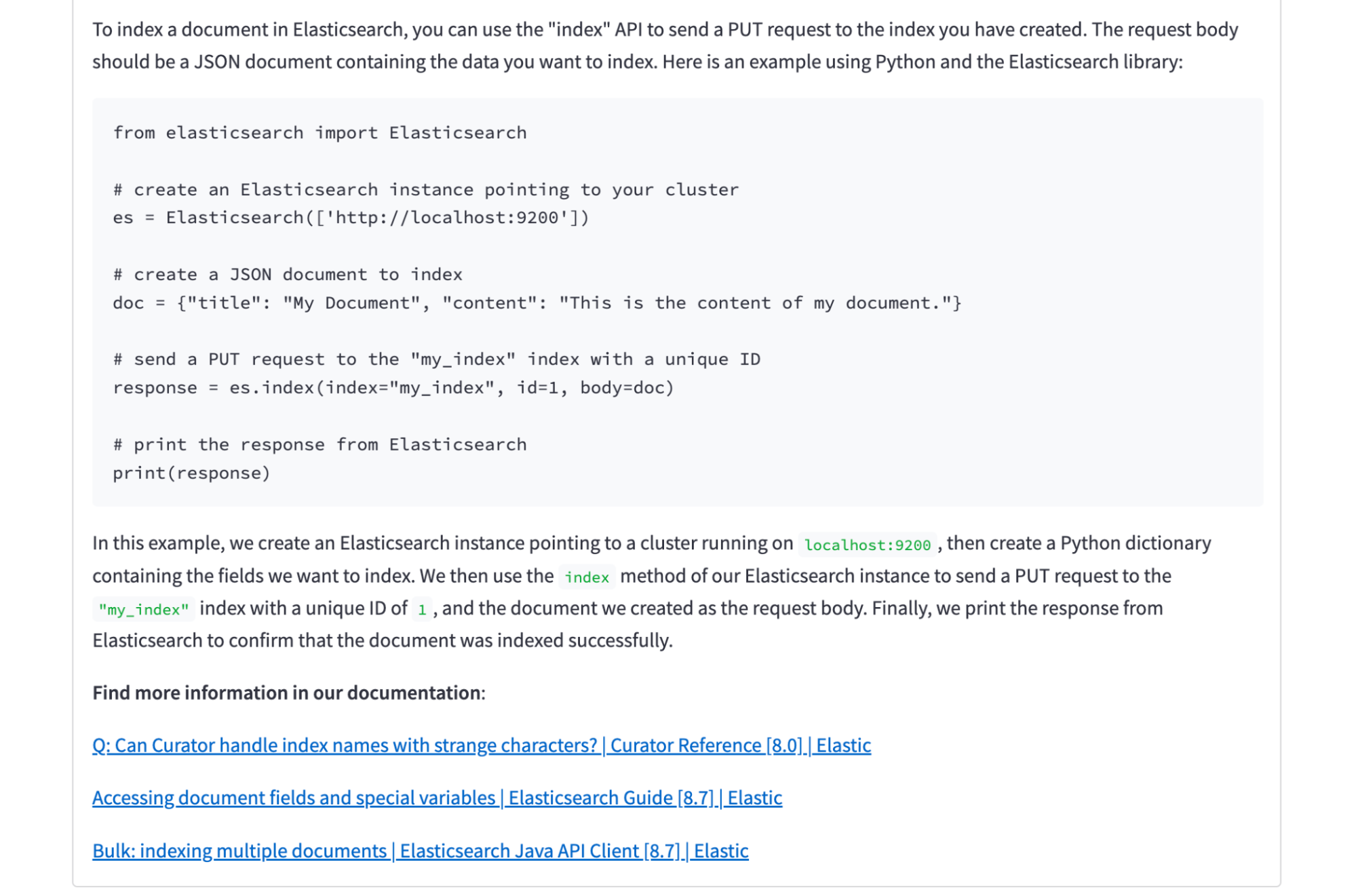 chatgpt to index a document