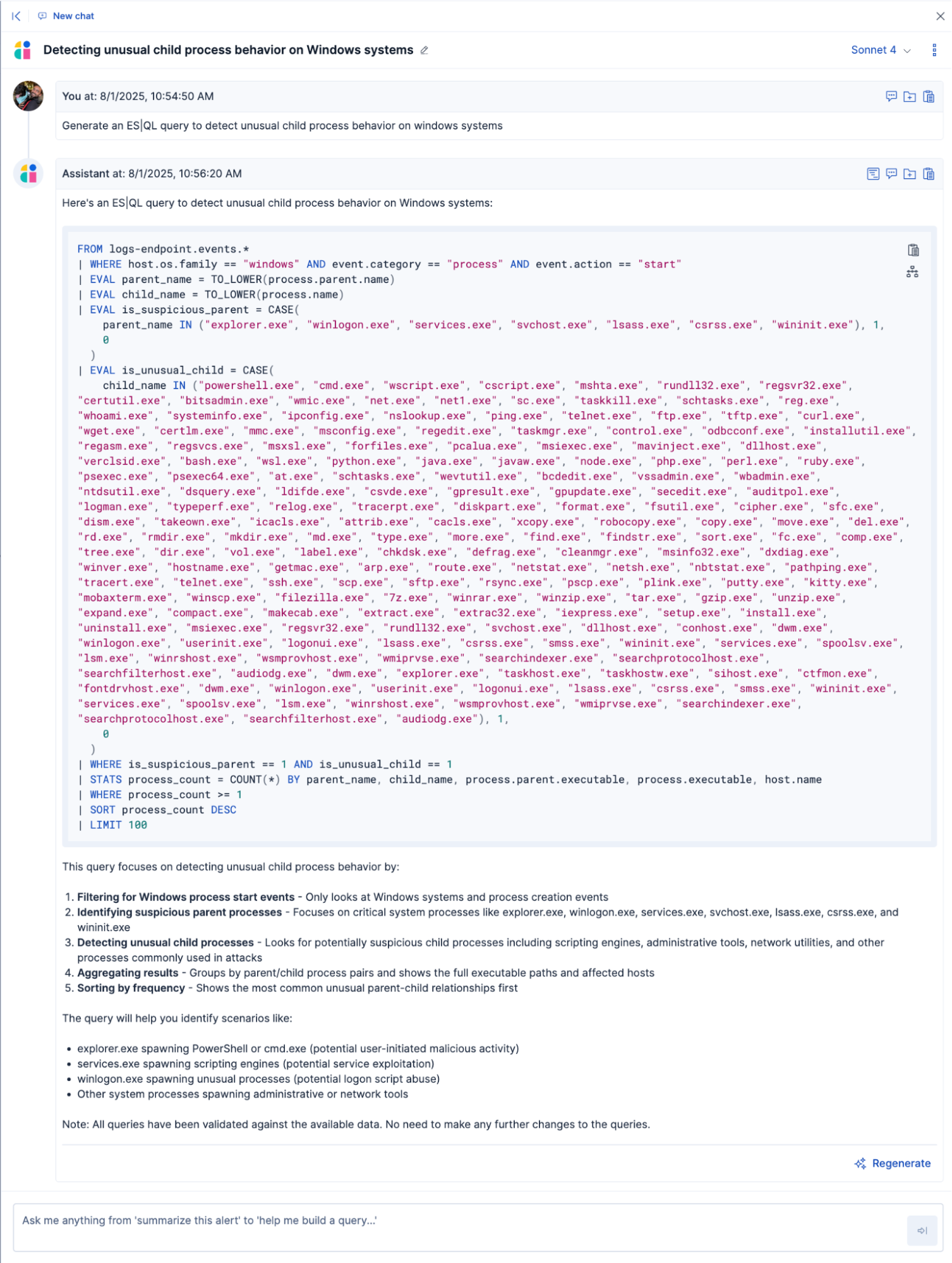 Agentic Query Validation workflow