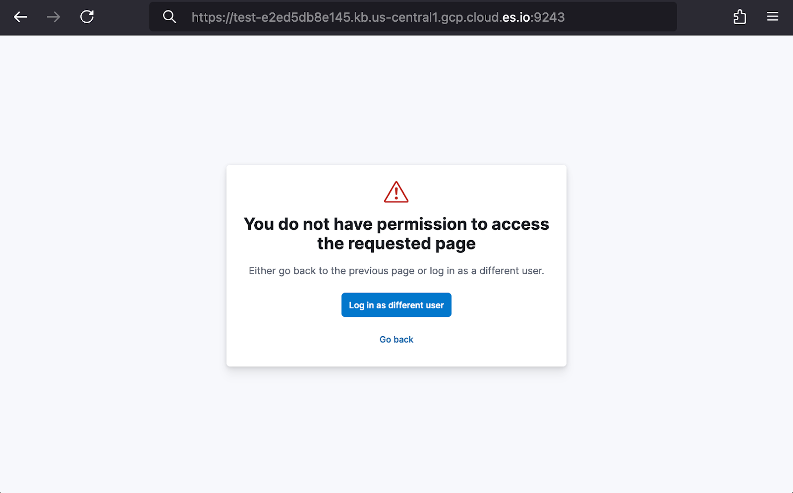 you do not have permission to access the requested page screenshot