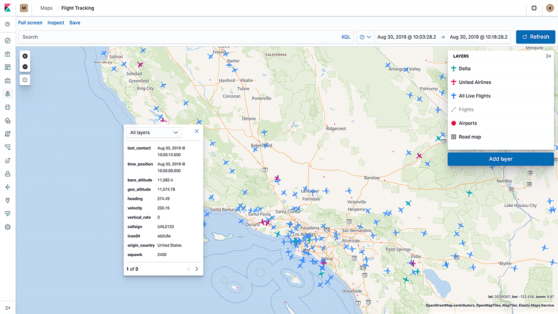 Карта сервера. Elastic coordinate Map. Spot on the Map. Touch on the Map spot.