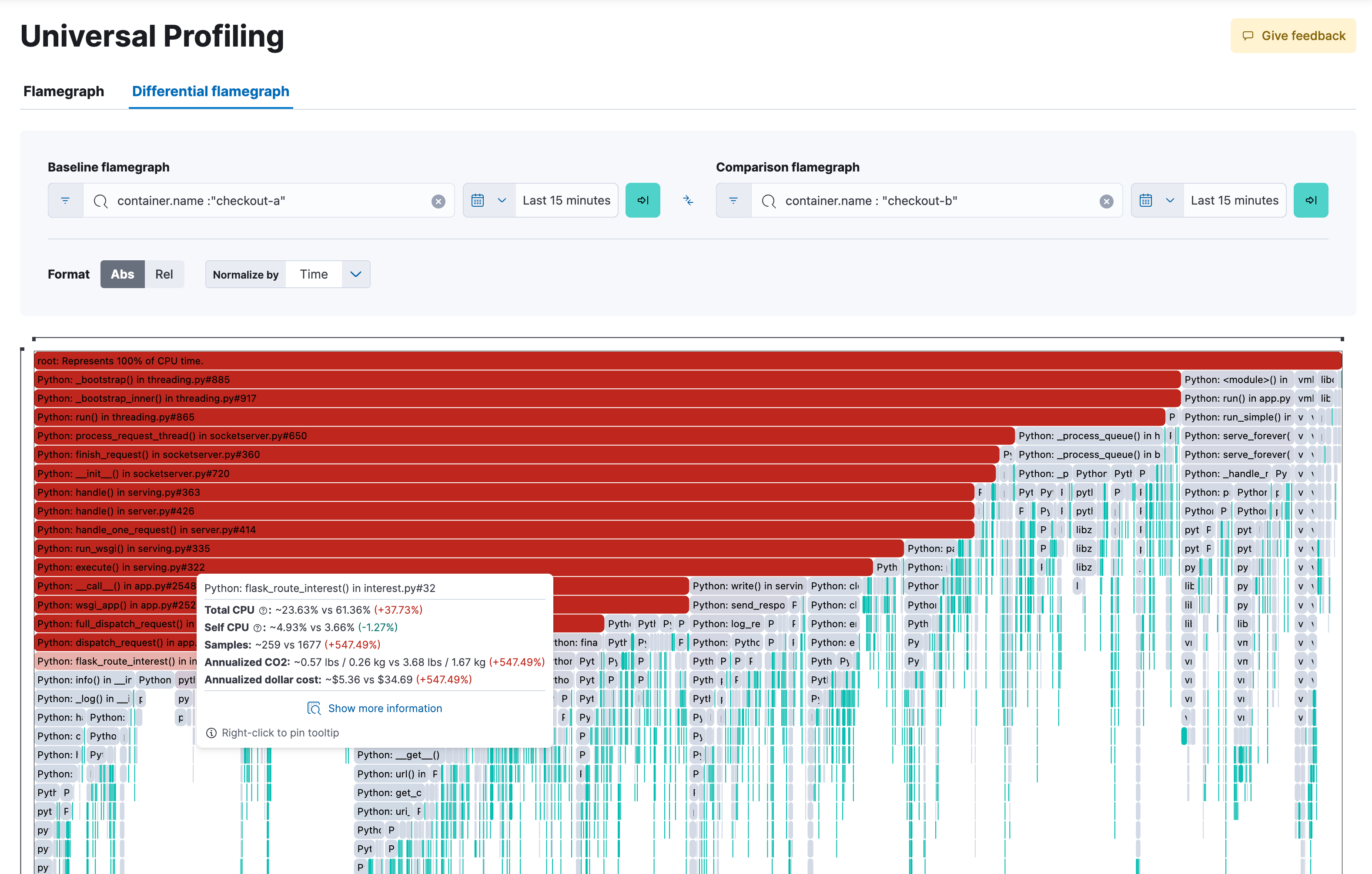 universal profiling red