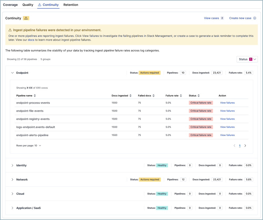 Screenshot continuity and endpoint dropdown