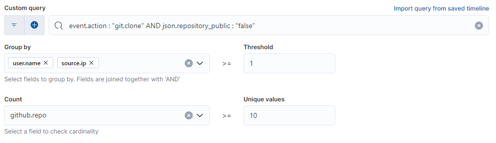 9 custom query 'false'