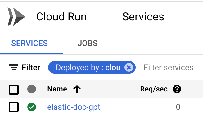 cloud run 서비스
