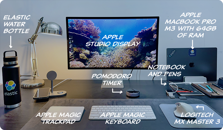 Photo of workspace
