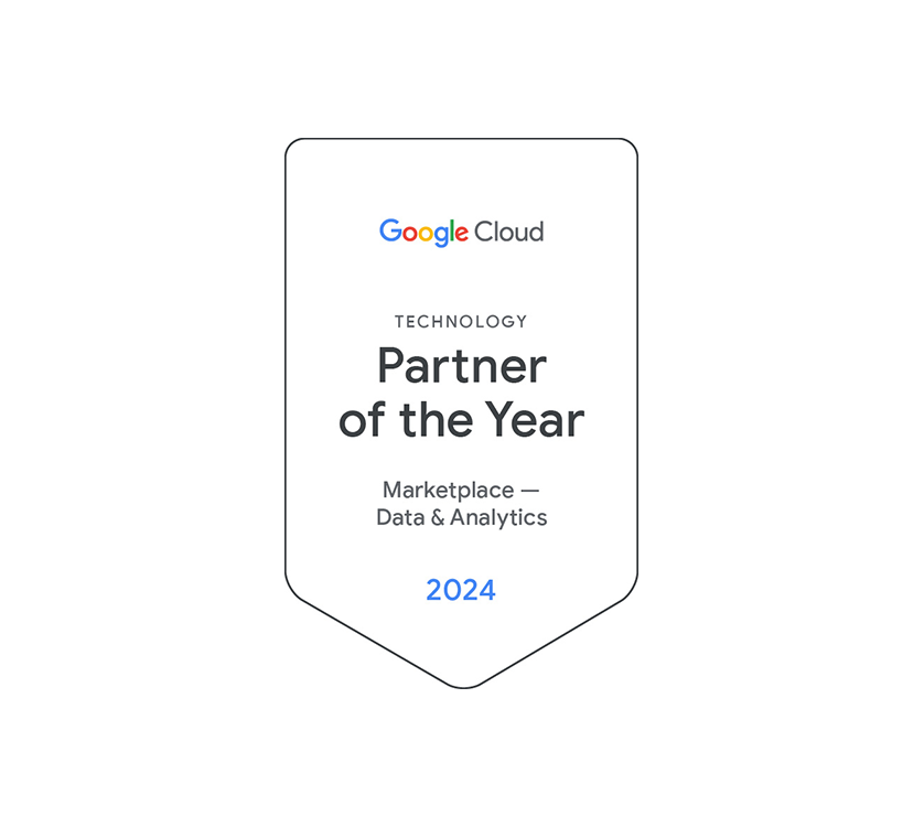 Google Cloud - Technology Partner of the Year - Marketplace & Data Analytics - 2024