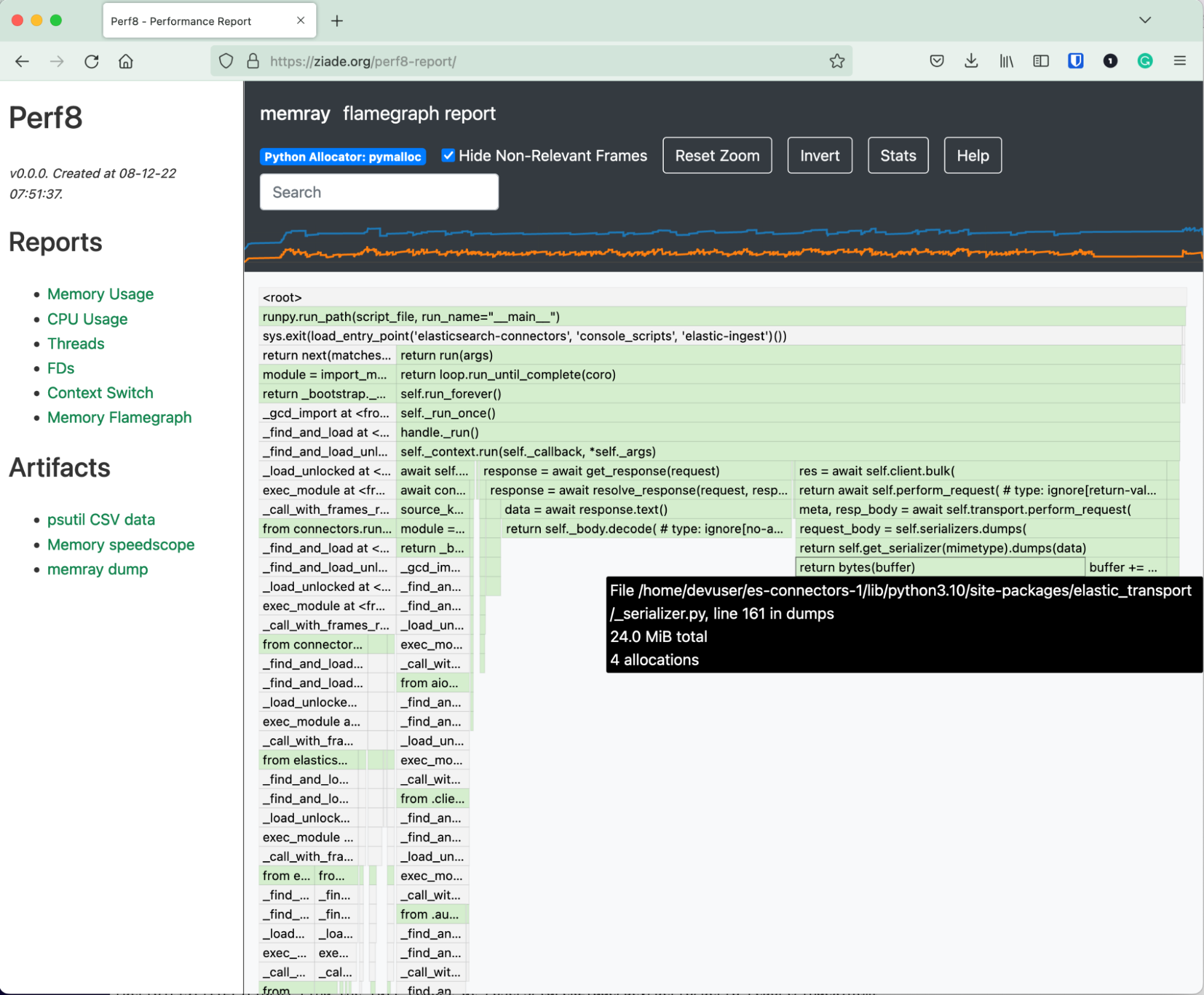 image: memray integration