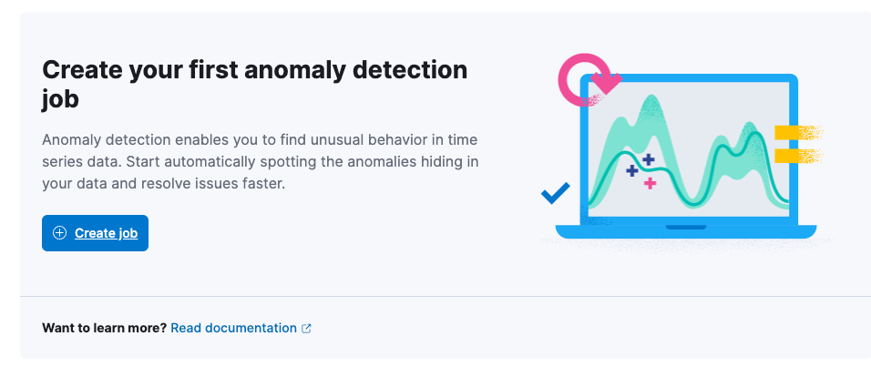 create your first anomaly detection job