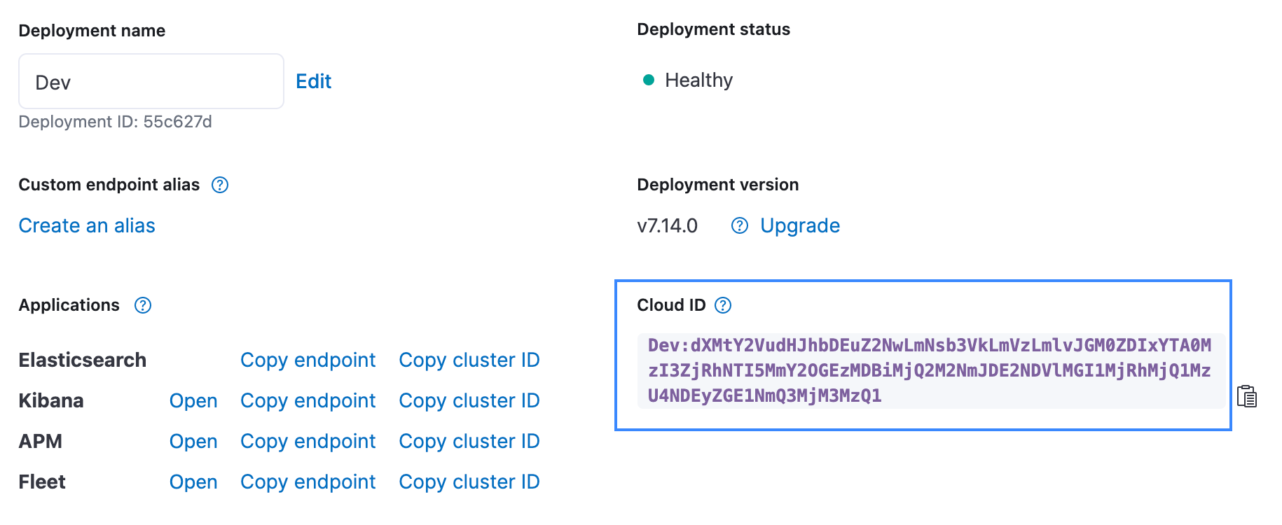 Deployment-Parameter