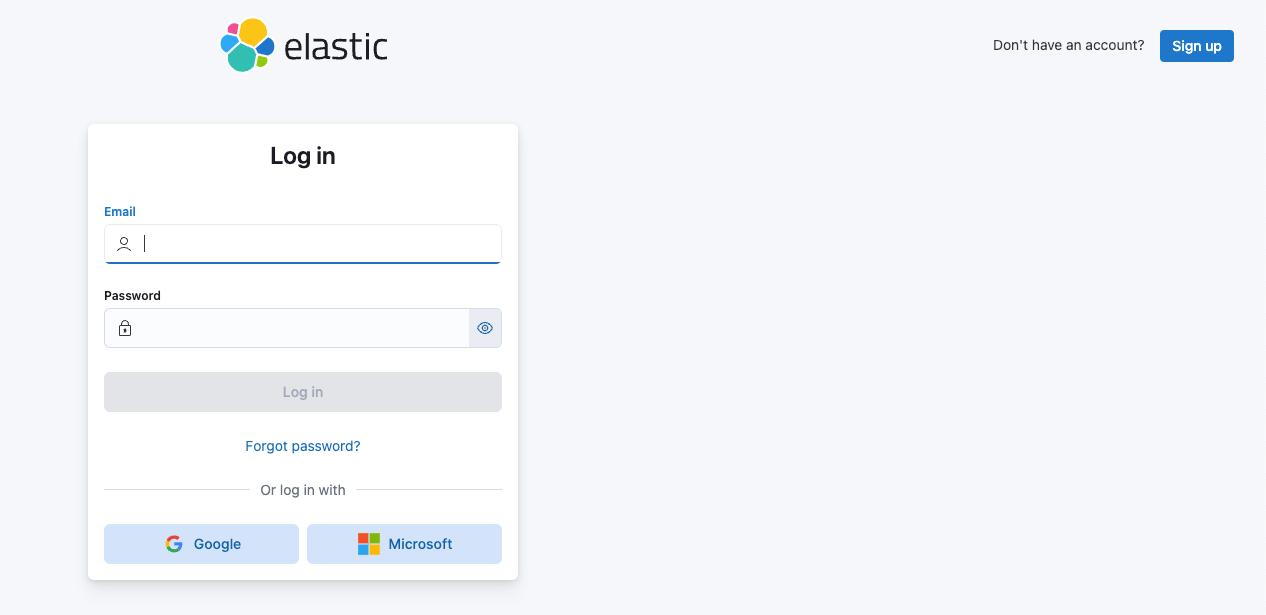 7 - Log in to your Elastic Cloud account 