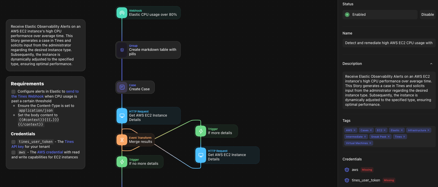 4 - Tines tenant API