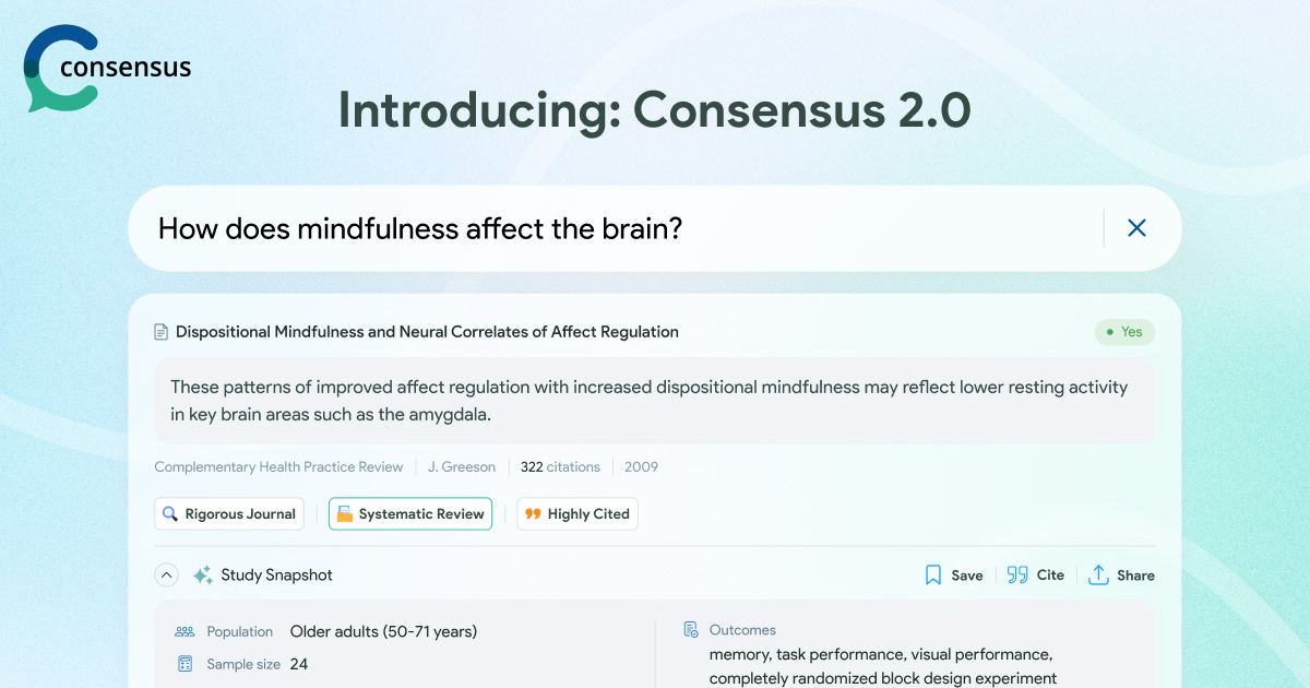 Consensus has completely overhauled the way a normal search works, improving speed, precision, and most importantly, core search relevance.