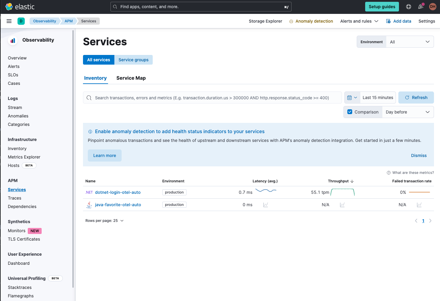 Auto instrumentation of .NET applications with OpenTelemetry