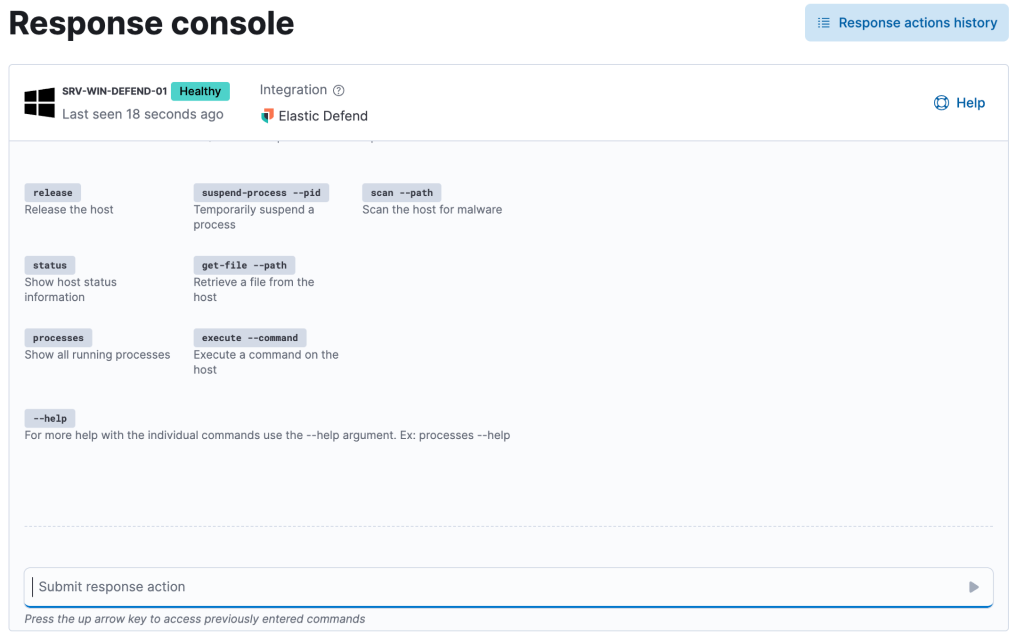 Response console
