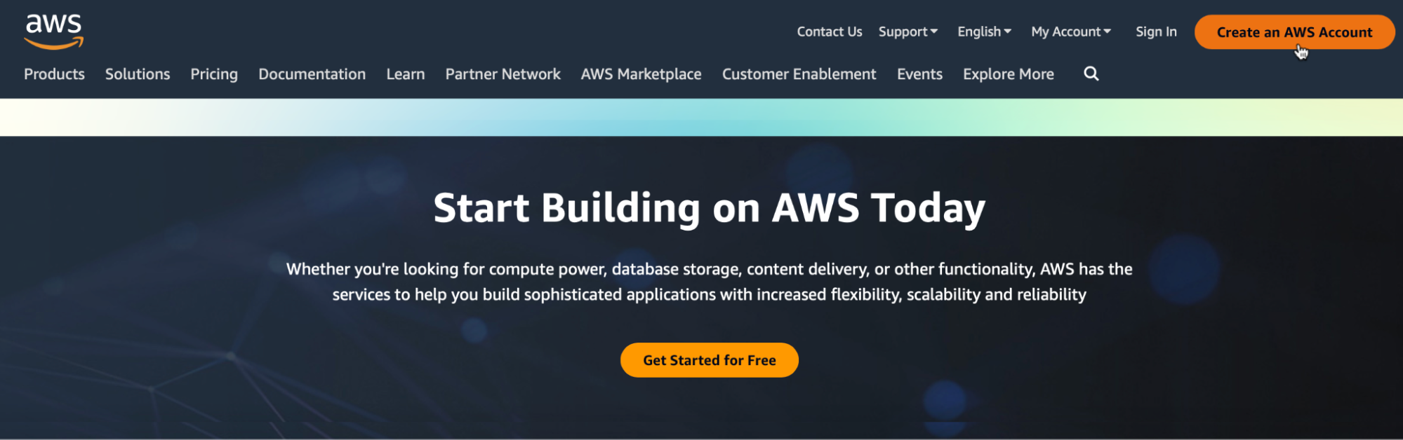 5 start building on aws today
