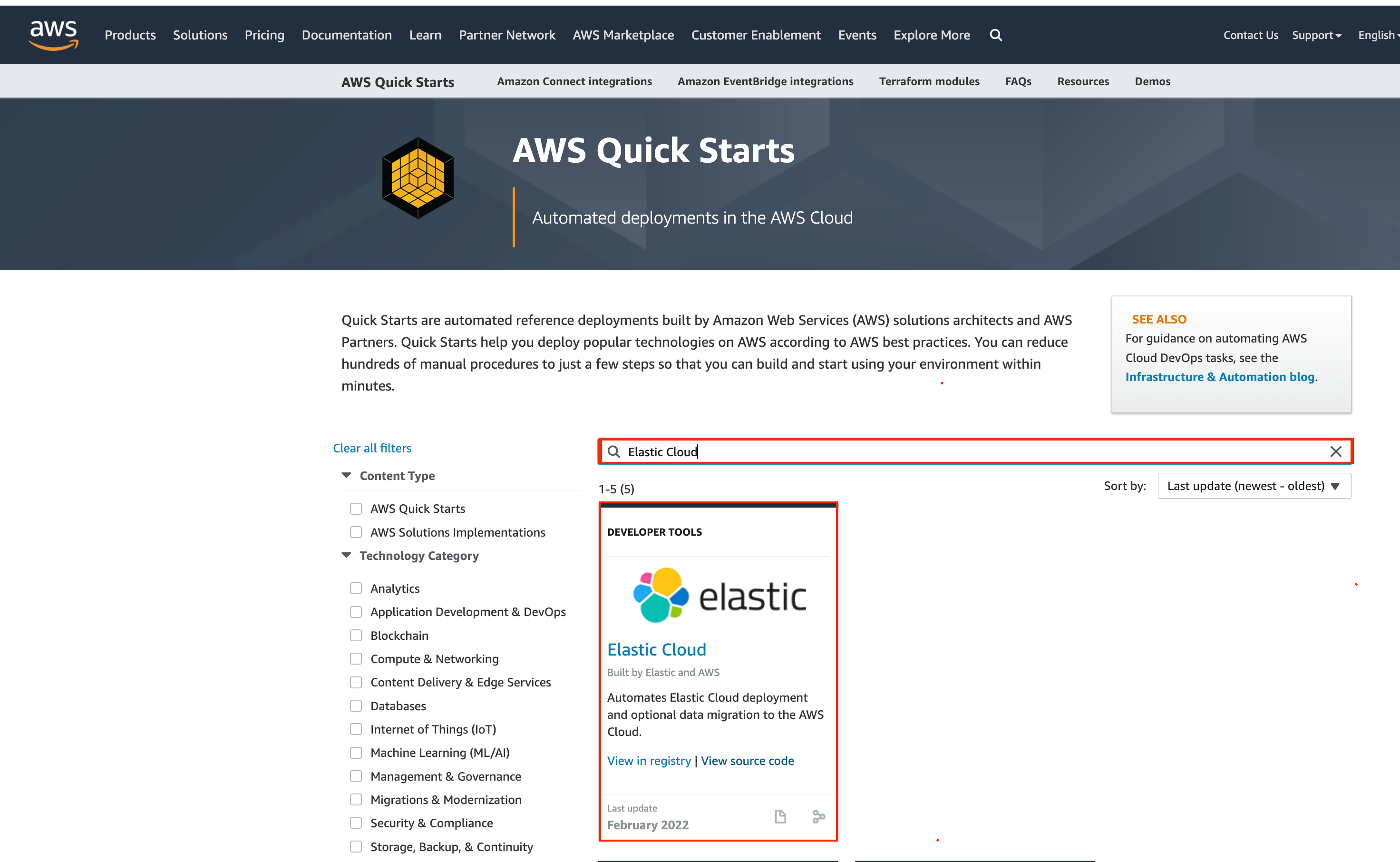 Simplify your Elastic on AWS deployment with the Elastic Cloud Quick ...