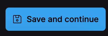 save and continue button