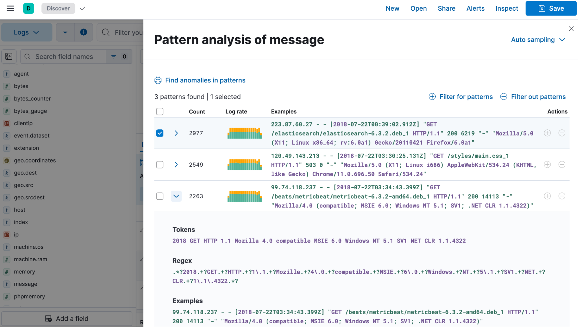 3 - pattern analysis of message