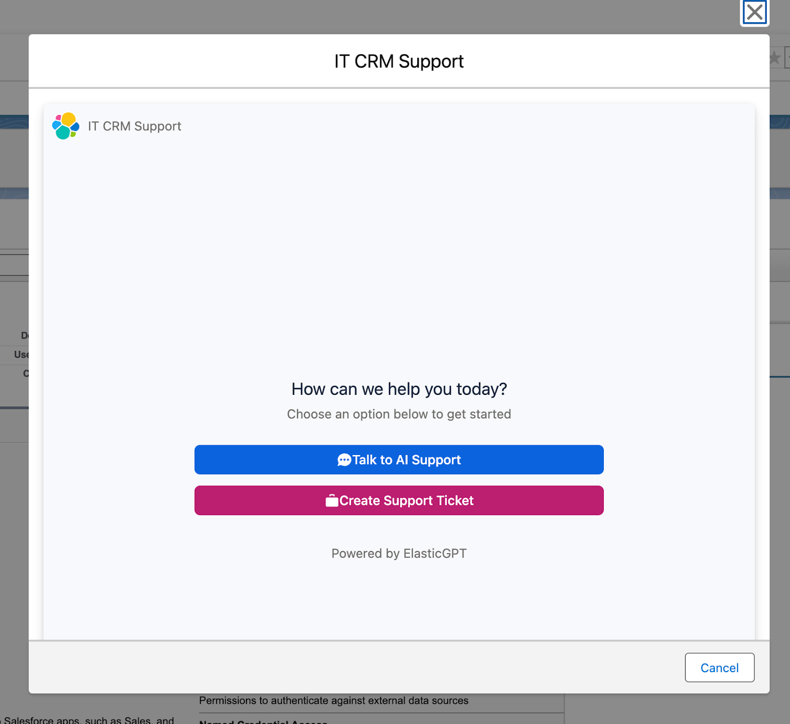 it crm support
